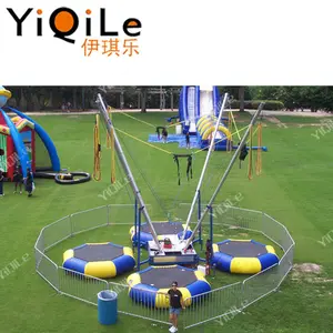 Yüksek kalite bungee atlama sıcak kapalı trambolin parkı ekipmanları