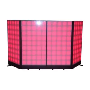 Portable RGB full color pixel led dj booth facade display screen