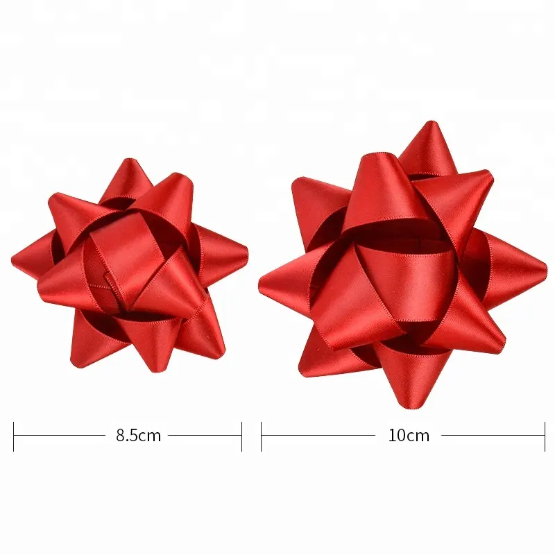 Gift Craft Mini Star Package Decoration Red Packing Star Bows