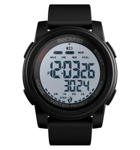 ¡Skmei 2019 Nuevo! Podómetro calorías metrónomo relojes de pulsera digitales deportivos multifuncionales para hombres #1469