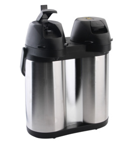 Thermos in Acciaio Inox a Doppia Parete da 1,9L, Isolamento Termico 12-24 Ore, Grande Capacità, Bottiglia Moderna a Pressione d'Aria - Product Image 2