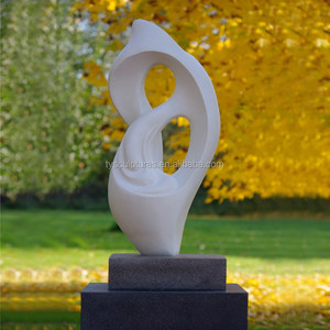 Statues de jardin en marbre abstrait Art déco Art statuaire en pierre Sculpture extérieure de grande taille abstraite - Product Image 5