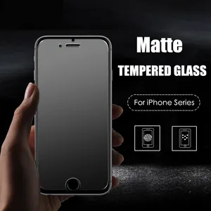 Không Có Vân Tay Matte Tempered Glass Đối Với iPhone X 8 7 6S Cộng Với Bảo Vệ Màn Hình Frosted Glass Đối Với iPhone XS MAX XR Phim