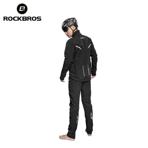 ROCKBROS Long Sleeve <strong>Cycling</strong> Sets Winter Thermal Fleece Jersey Windproof <strong>Reflective</strong> Rainproof Riding Sportswear <strong>Cycling</strong> <strong>Jacket</strong> - Product Image 4