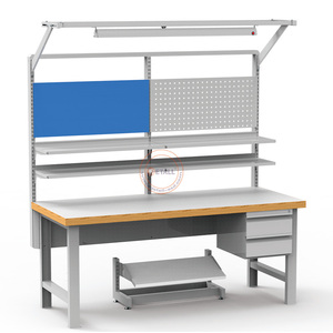 Banc de travail d'atelier <span class=keywords><strong>en</strong></span> <span class=keywords><strong>bois</strong></span> de hêtre robuste sans boulons avec grand tiroir à vendre - Product Image 6