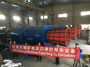 เครื่องขัดแบบหมุนสำหรับงานหนัก รุ่นโกลด์ทรอมเมล ใช้ในโรงงานแปรรูปโคลแทนในพื้นที่ที่มีแร่ธาตุในน้ำ - Product Image 4