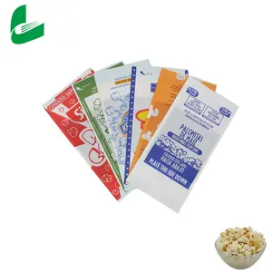 Produsen Dapat Menyesuaikan Tahan Minyak/Tahan Air Kertas Kraft Microwave Kantong Kertas Popcorn dan Kantong Plastik Popcorn