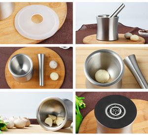Importación diseño sin costuras mini metal mortero y MAJA para especias - Product Image 3