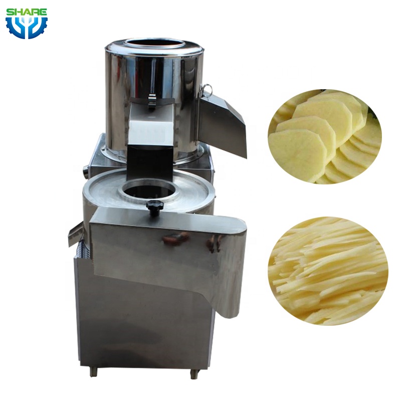 Автоматическая машина для очистки и резки картофеля, машина для производства картофельных чипсов, цена