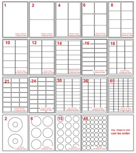 Nhãn A4 210Mm X 297Mm, Máy In Phun Laser Tấm Trống - Product Image 5