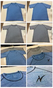 تصميم مخصص تي شيرت فارغة 95% البوليستر 5% دنة تي شيرت تناسب الجافة قميص رياضي تشغيل الملابس