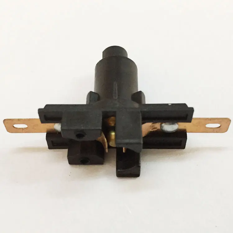 Towei switch supplier 1A~125/240V 0.5A~250V ON OFF mini latching black plastic single push button switch
