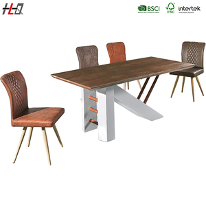 Nóng Bán Sang Trọng 6-10 Chỗ Mdf Gỗ Thiết Kế/Đá Cẩm Thạch Thiết Kế/Glass Top Giá Thấp Bàn Ăn Bộ Ghế - Product Image 2