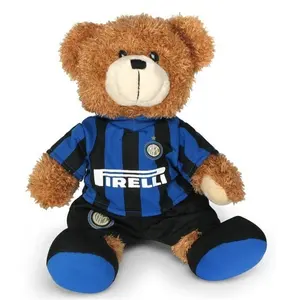 Custom world cup and Various Sport uniform Soft Teddy bear animal stuffed toys for kids