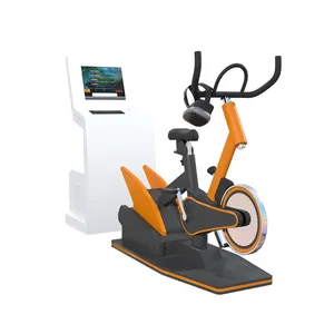 Nuovo VR Bike Con 9D VR Occhiali Parco A Tema Virtuale Giro In Bicicletta Esercizio Bike Sporting Movimento Corsa VR di Sport di Formazione