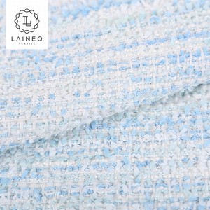 China personalizado azul hermoso tejido cardado de <span class=keywords><strong>lana</strong></span> tejido Tweed - Product Image 4