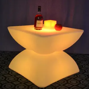 Waterproof LED Bar Table Illuminated LED Plastic Stool LED Plastic Table Rotomolding