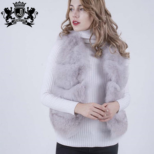 2018 nueva llegada las niñas <span class=keywords><strong>Chaleco</strong></span> de piel natural bushy <span class=keywords><strong>chaleco</strong></span> piel de zorro <span class=keywords><strong>para</strong></span> damas - Product Image 4