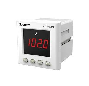 Amperímetro pequeño ca con pantalla digital LED monofásica de 74*74mm de PA194I-AX1