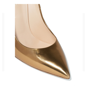 Cuir verni doré supérieur 2018 nouveau Style populaire bout pointu 10cm de haut <span class=keywords><strong>chaussures</strong></span> habillées femmes <span class=keywords><strong>chaussures</strong></span> à talons hauts modernes - Product Image 4