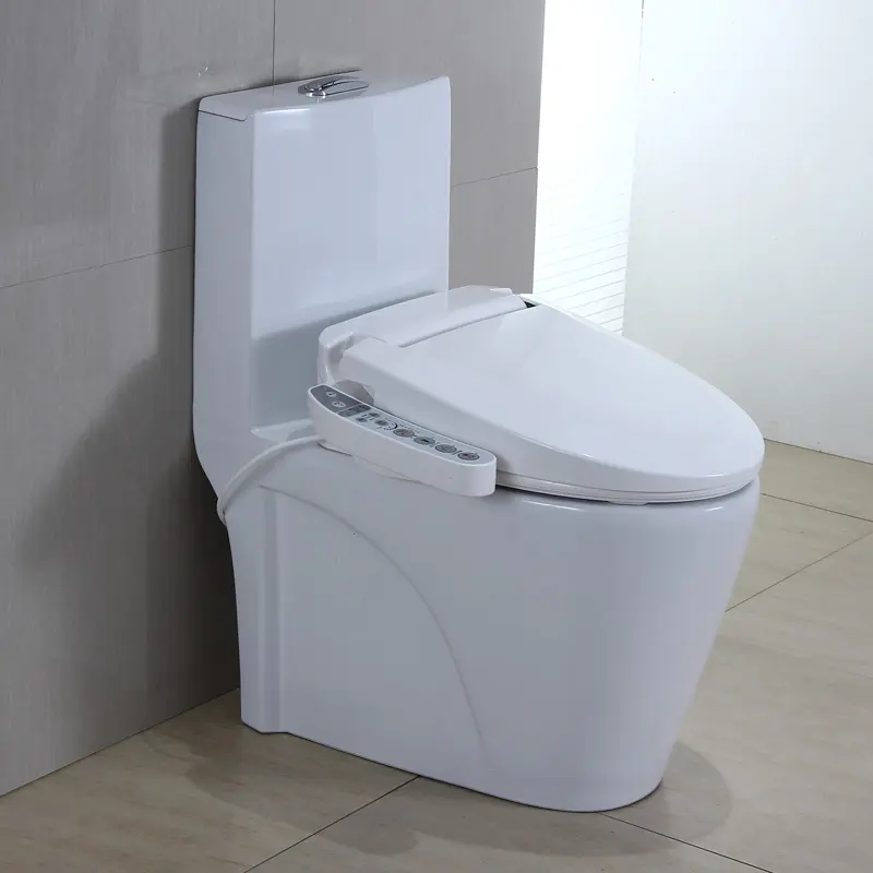 Banyo tuvalet elektrikli akıllı Closestool çin'de yapılan seramik tuvalet Jet sprey bide isıtmalı koltuk ile