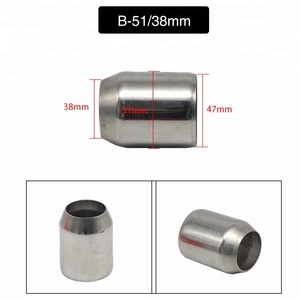 Adaptateur universel pour tuyau d'échappement de <span class=keywords><strong>moto</strong></span> en acier doux de 60 mm à 51 mm à 38 mm pour convertisseur réducteur connecteur <span class=keywords><strong>tube</strong></span> - Product Image 4