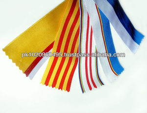 ริบบิ้นผ้าทอแบบสองด้าน สีธงชาติฝรั่งเศส ผลิตตามแบบ (OEM) เป็นมิตรกับสิ่งแวดล้อม คุณภาพสูง ลายทางแบบกำหนดเองได้ - Product Image 2