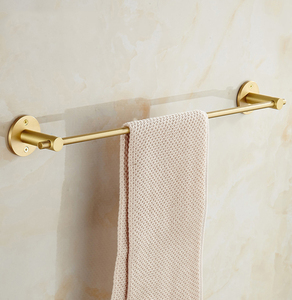Qiansi Porte-serviettes mural simple en laiton massif brossé, design moderne, <span class=keywords><strong>pour</strong></span> <span class=keywords><strong>salle</strong></span> <span class=keywords><strong>de</strong></span> <span class=keywords><strong>bain</strong></span> d'hôtel, écologique, 60 cm - Product Image 2