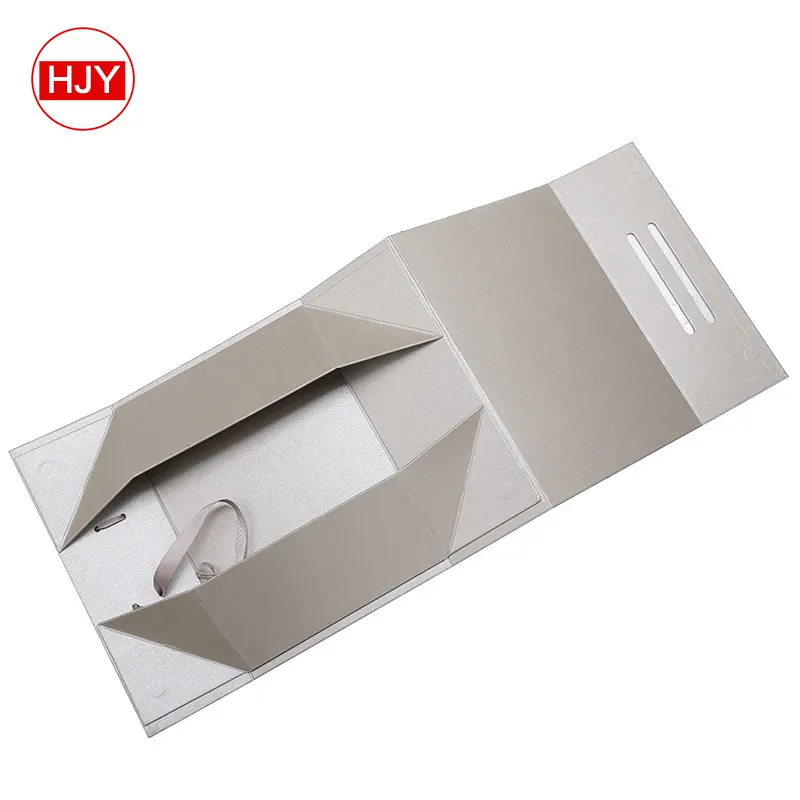 Medium gray folding box creative folding box hand-held folding carton for foreign trade packing box