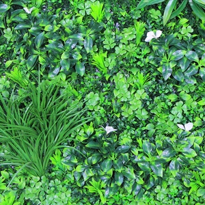 Mur de jungle de fougère artificielle de jardin vertical de hall d'hôtel de luxe avec des pots de fleurs et des jardinières à effets de brume simulés - Product Image 4