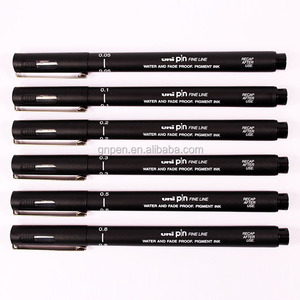 Stylo à encre pigmentée résistant à l'eau et à la décoloration, multi-tailles, <span class=keywords><strong>Uni</strong></span> <span class=keywords><strong>Pin</strong></span> Fine Line, pour les concepteurs de dessins animés - Product Image 2