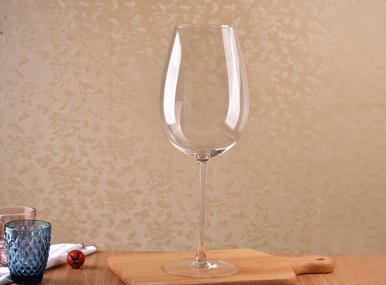 Haonai Lead free crystal wine glass/giant wine goblet/beer glass goblet.
