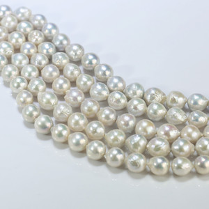Collier de perles d'eau douce naturelles FEIRUN, perles baroques blanches AA+ de 13-14 mm <span class=keywords><strong>en</strong></span> <span class=keywords><strong>vrac</strong></span> - Product Image 2