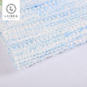 China personalizado azul hermoso tejido cardado de <span class=keywords><strong>lana</strong></span> tejido Tweed - Product Image 2