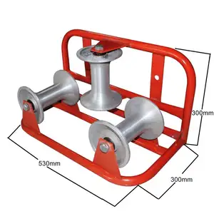 Wire cable roller on ground/Cable pulley roller