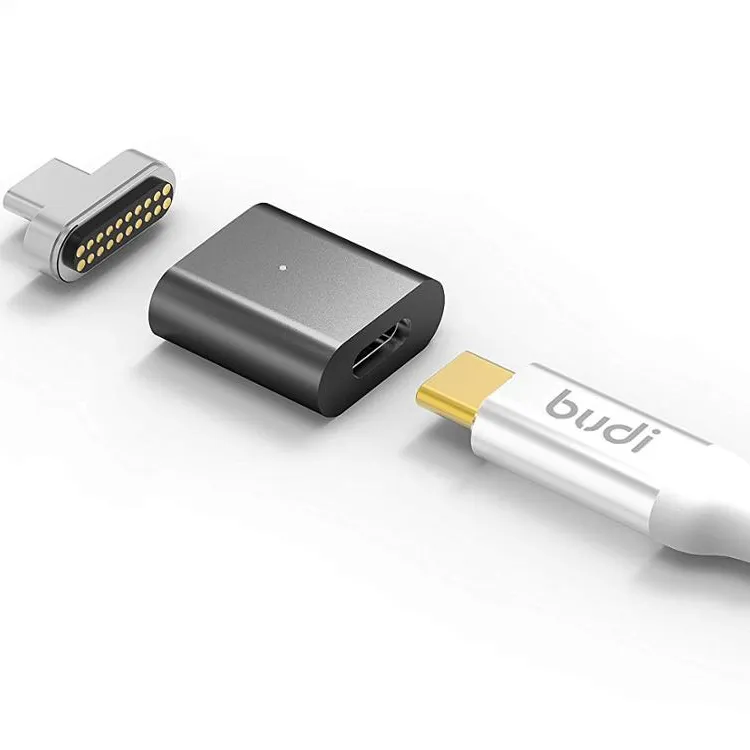 USB magnetica di tipo C Adattatore Supporto PD di Dati del Caricatore Trans USB3.1 Consegna Veloce di Alimentazione di Carica del Convertitore del Connettore per il telefono tablet