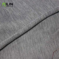 Tissu jersey simple molletonné, simili coton, tissu à coque douce