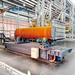 Chariot de manutention à moteur pour remorque lourde, fonctionnant sur rail ou sans rail, pour le transport et le transfert de matériaux, fabriqué en usine - Product Image 1