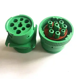 Conector automático para pista j1939 9pin, conector macho e fêmea com 9 pinos, ferramenta de diagnóstico