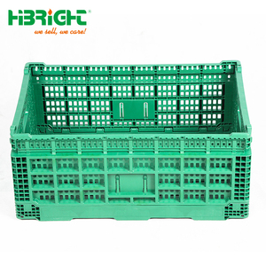 collapsible plastic farm folding box vegetable & fruit crate boxes