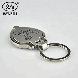 Hot Sale Promotional Heart Shape Key Ring Metal Keychain Photo Frame Custom Logo Key Chain For Gift