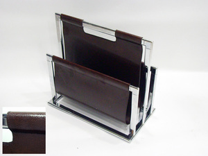 Porta revistas de negocios de piel sintética con forma de montaña - Product Image 4