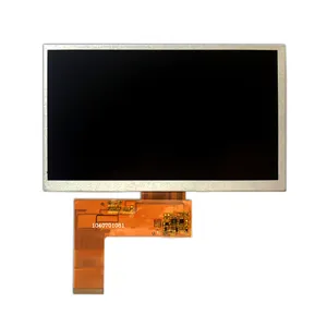 Tela lcd 800x480, 7 polegadas tft lcd 40 pinos com alto brilho