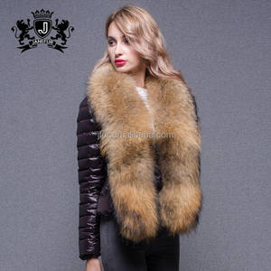 Cappotto invernale da donna alla moda con collo in pelliccia di procione cappotti <span class=keywords><strong>caldi</strong></span> capispalla donna - Product Image 6