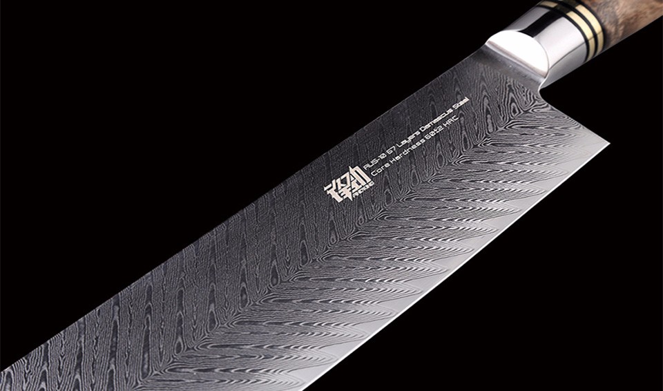FINDKING AUS-10 Japanese Damascus Steel 7 inch Chef Nakiri Knife Sapele Wood Handle 67 Layers Butcher Cleaver Kitchen Knives