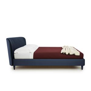 Ngủ Thiết Kế Hiện Đại Queen <span class=keywords><strong>King</strong></span> <span class=keywords><strong>Size</strong></span> Velvet Đệm Nền Tảng Giường Đen Giường - Product Image 2