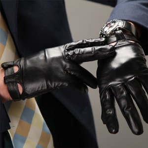 <span class=keywords><strong>Gants</strong></span> en <span class=keywords><strong>cuir</strong></span> véritable de moto de conduite de textos de mode <span class=keywords><strong>pour</strong></span> les hommes - Product Image 6