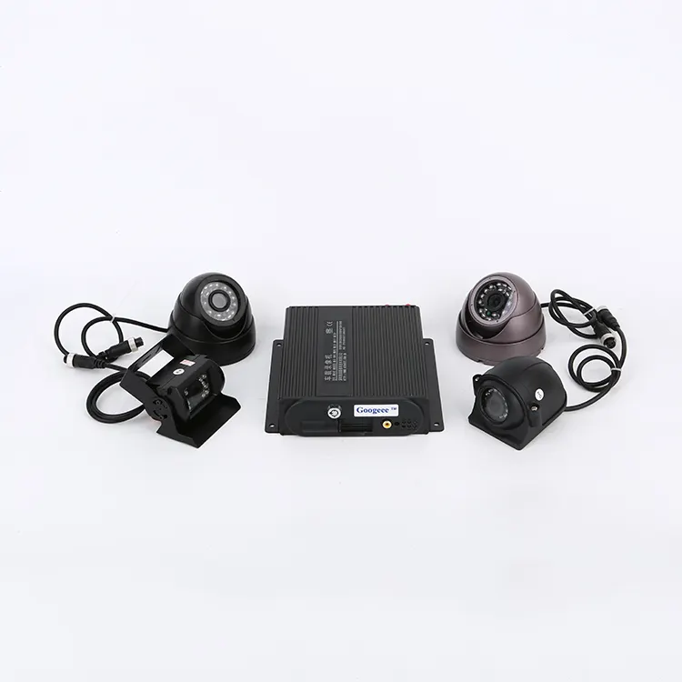 Moniteur de voiture avec carte SD, boîte noir pour véhicule, Dvr, 4 canaux, 720p, h.264