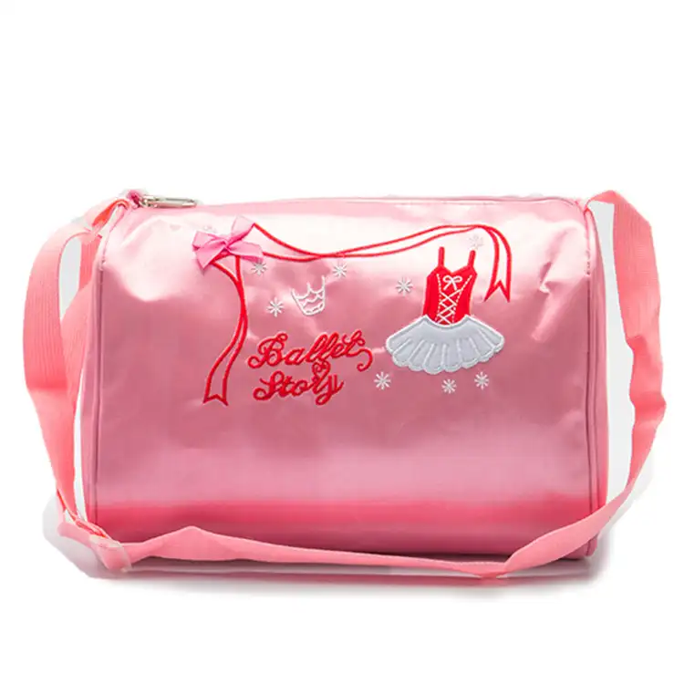 Duffel bolsa de viagem personalizada feminina, bolsa fofa rosa para esportes dança academia