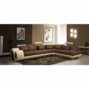 Elefanten-Wohnzimmer-Ecksofa mit Liegefunktion, L-förmiges Sofa-Set aus reinem Büffelleder, Wohnzimmermöbel - Product Image 1